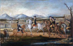 painting of Whiskey Rebellion